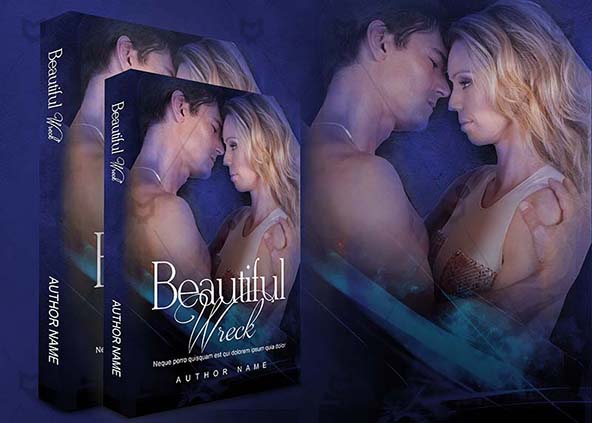 Romance-book-cover-design-Beautiful Wreck-back