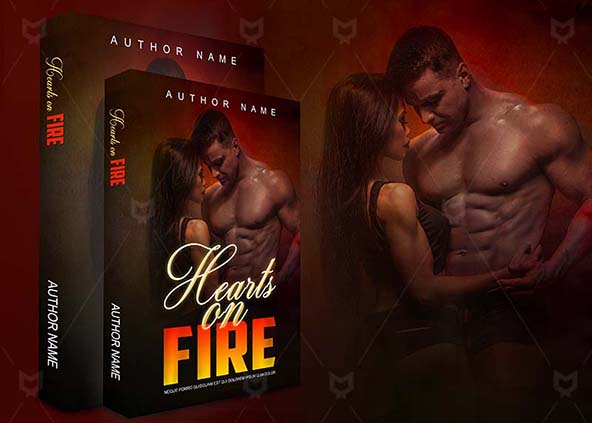 Romance-book-cover-design-Heart On Fire-back