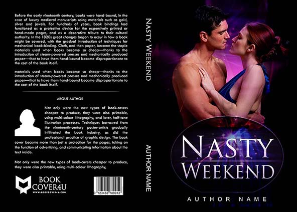 Romance-book-cover-design-Nasty Weekend-front