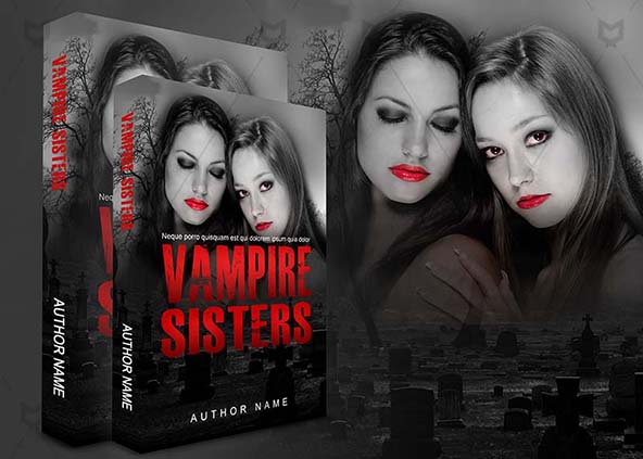 Romance-book-cover-design-Vampire Sisters-back