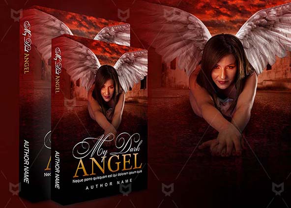 Romance-book-cover-design-My Dark Angel-back