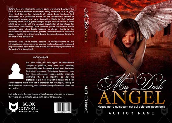 Romance-book-cover-design-My Dark Angel-front