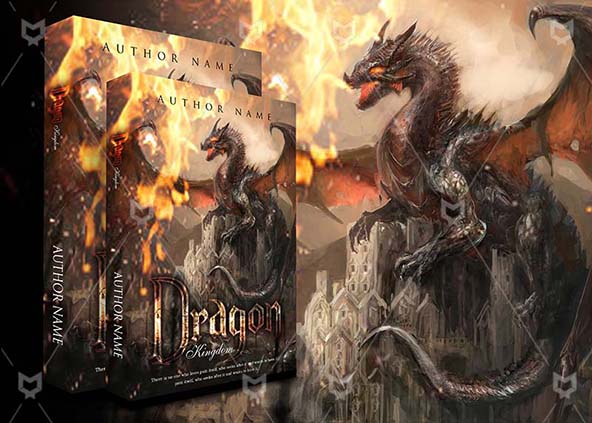 Fantasy-book-cover-design-Dragon kingdom-back