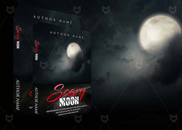 Horror-book-cover-design-Scary Moon-back