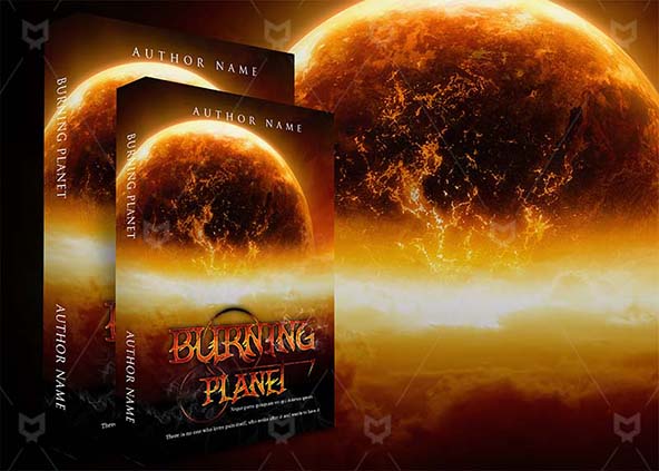 Fantasy-book-cover-design-Burning Planet-back