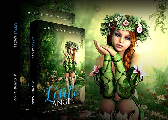 Fantasy-book-cover-design-Little Angel-back