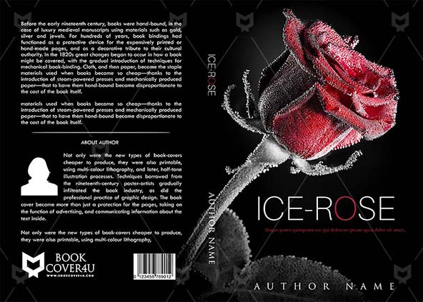 Fantasy-book-cover-design-Ice Rose-front