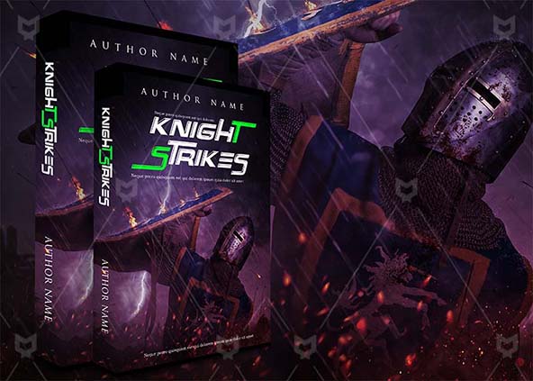 Thrillers-book-cover-design-knight Strikes-back