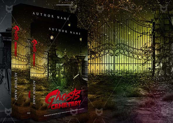 Horror-book-cover-design-Ghosts Cemetery-back