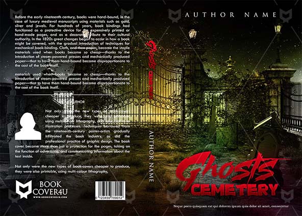 Horror-book-cover-design-Ghosts Cemetery-front
