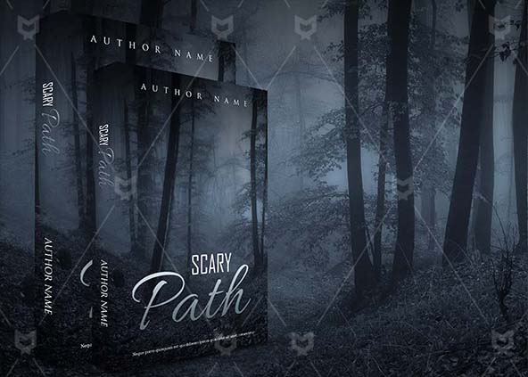 Fantasy-book-cover-design-Scary Path-back
