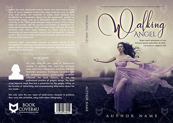 Romance-book-cover-design-Walking Angel-front