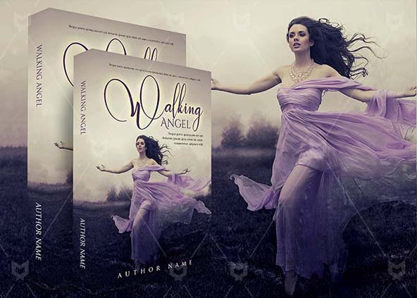 Romance-book-cover-design-Walking Angel-back