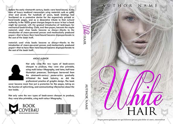 Fantasy Book cover Design - White Hair