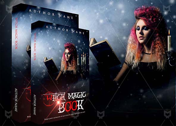Fantasy-book-cover-design-Witch Magic Book-back