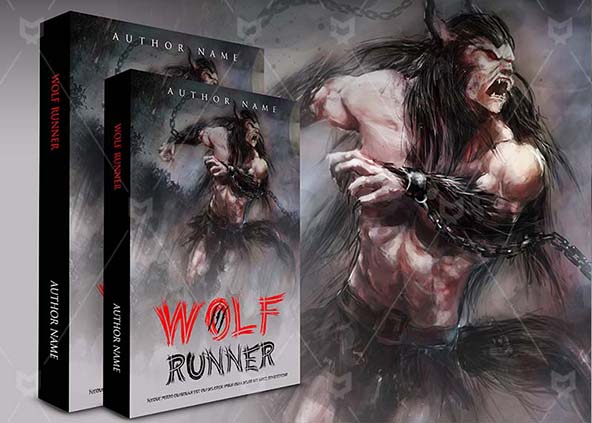Fantasy-book-cover-design-Wolf Runner-back