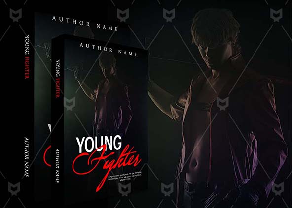 Fantasy-book-cover-design-Young Fighter-back