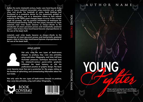 Fantasy-book-cover-design-Young Fighter-front