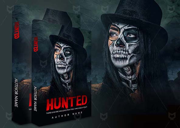 Horror-book-cover-design-Hunted-back
