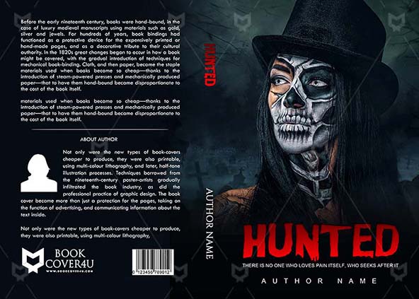 Horror-book-cover-design-Hunted-front