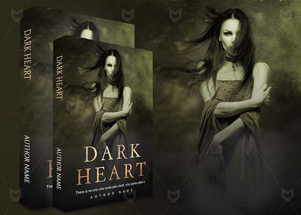 Horror-book-cover-design-Dark Heart-back