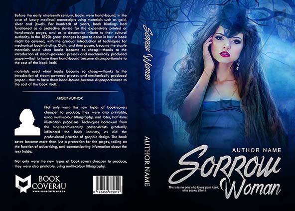 Horror-book-cover-design-Sorrow Woman-front