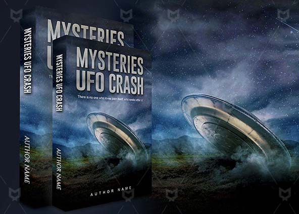 SCI-FI-book-cover-design-Mysteries Ufo Crash-back