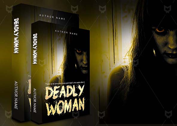Horror-book-cover-design-Deadly Woman-back