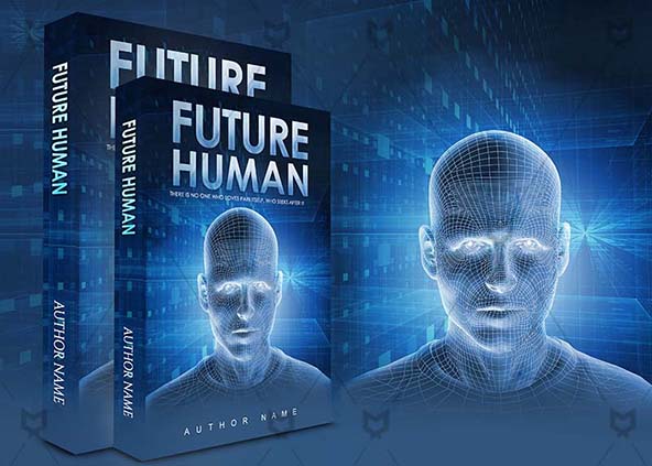 SCI-FI-book-cover-design-Future Human-back