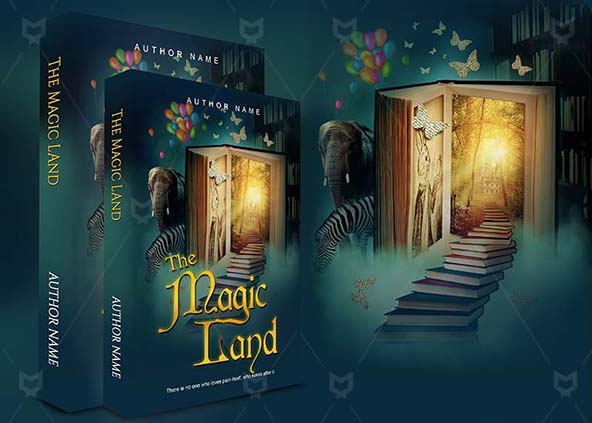Adventures-book-cover-design-The Magic Land-back