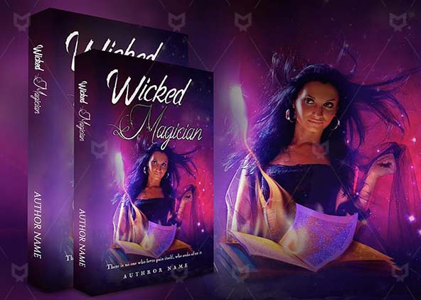 Horror-book-cover-design-Wicked Magician-back