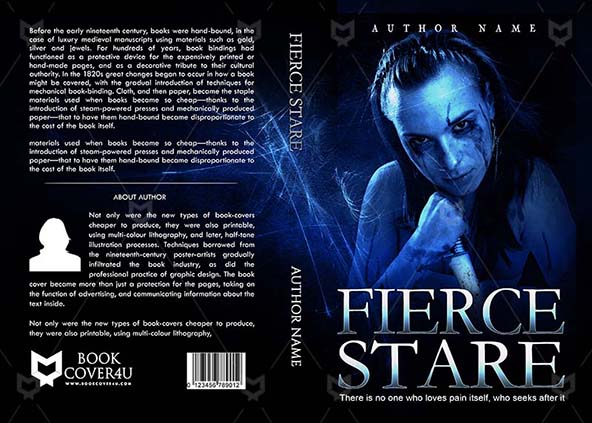 Horror-book-cover-design-Fierce Stare-front