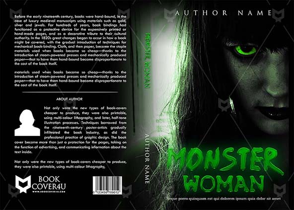 Thrillers-book-cover-design-Monster Woman-front