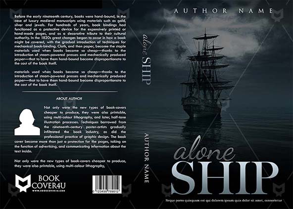 Fantasy-book-cover-design-Alone Ship-front