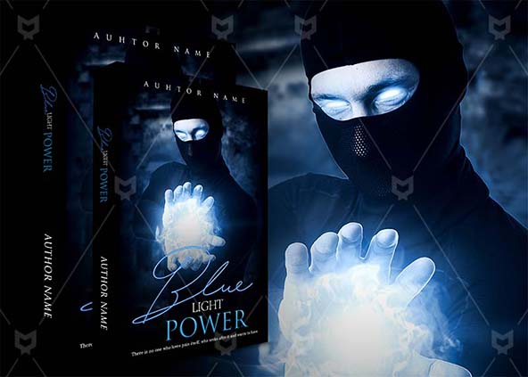 Fantasy-book-cover-design-Blue Light Power-back