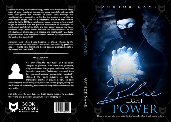 Fantasy-book-cover-design-Blue Light Power-front