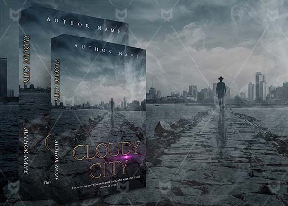 Fantasy-book-cover-design-Cloudy City-back