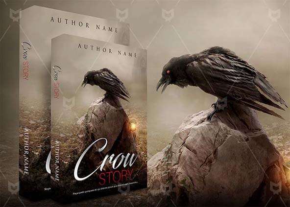 Fantasy-book-cover-design-Crow Story-back