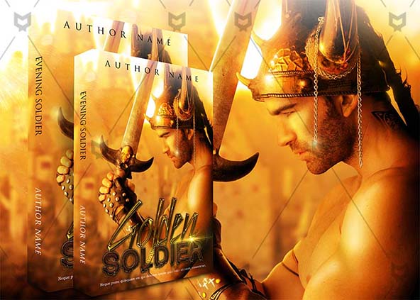Fantasy-book-cover-design-Golden Soldier-back