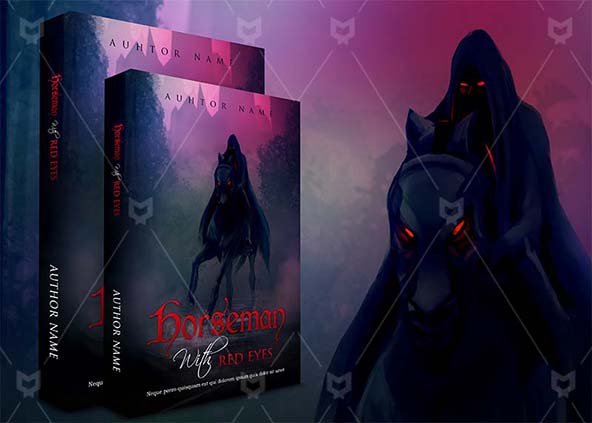 Fantasy-book-cover-design-Horseman With Red ....-back