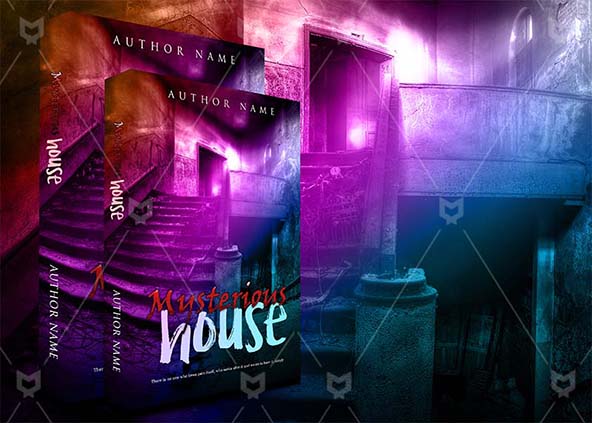 Horror-book-cover-design-Mysterious House-back