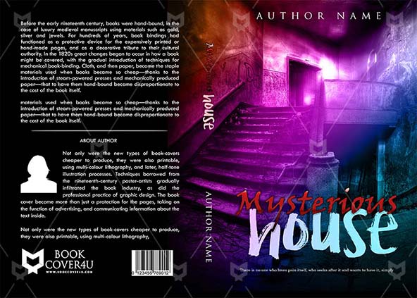 Horror-book-cover-design-Mysterious House-front