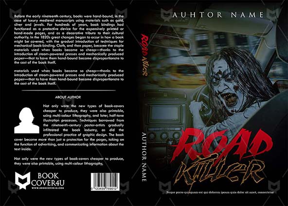 Horror-book-cover-design-Road Killer-front