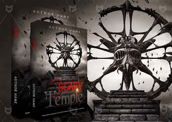 Fantasy-book-cover-design-Scary Temple-back