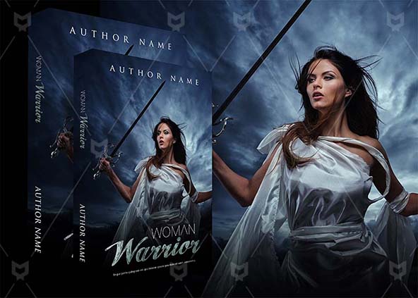 Fantasy-book-cover-design-Woman Warrior-back