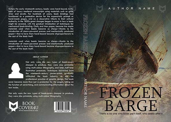 Fantasy-book-cover-design-Frozen Barge-front