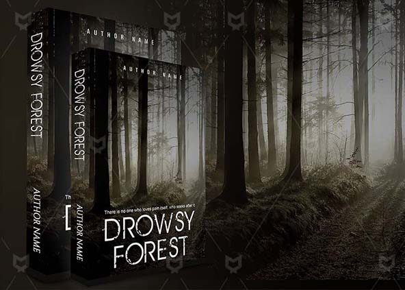 Horror-book-cover-design-Drowsy Forest-back