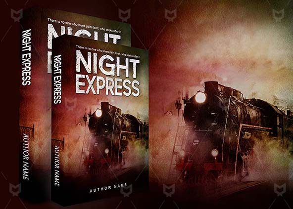 Horror-book-cover-design-Night Express-back