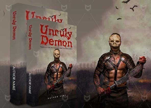 Horror-book-cover-design-Unruly Demon-back