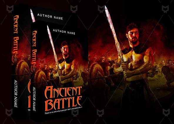 Fantasy-book-cover-design-Ancient Battle-back